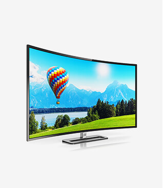 Smart Black Detailed Sharp Television